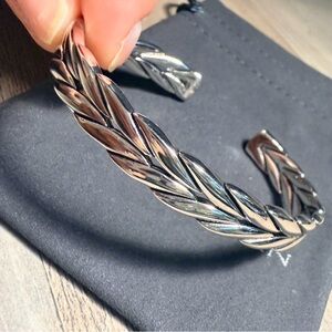 David Yurman Mens Silver Chevron Cuff